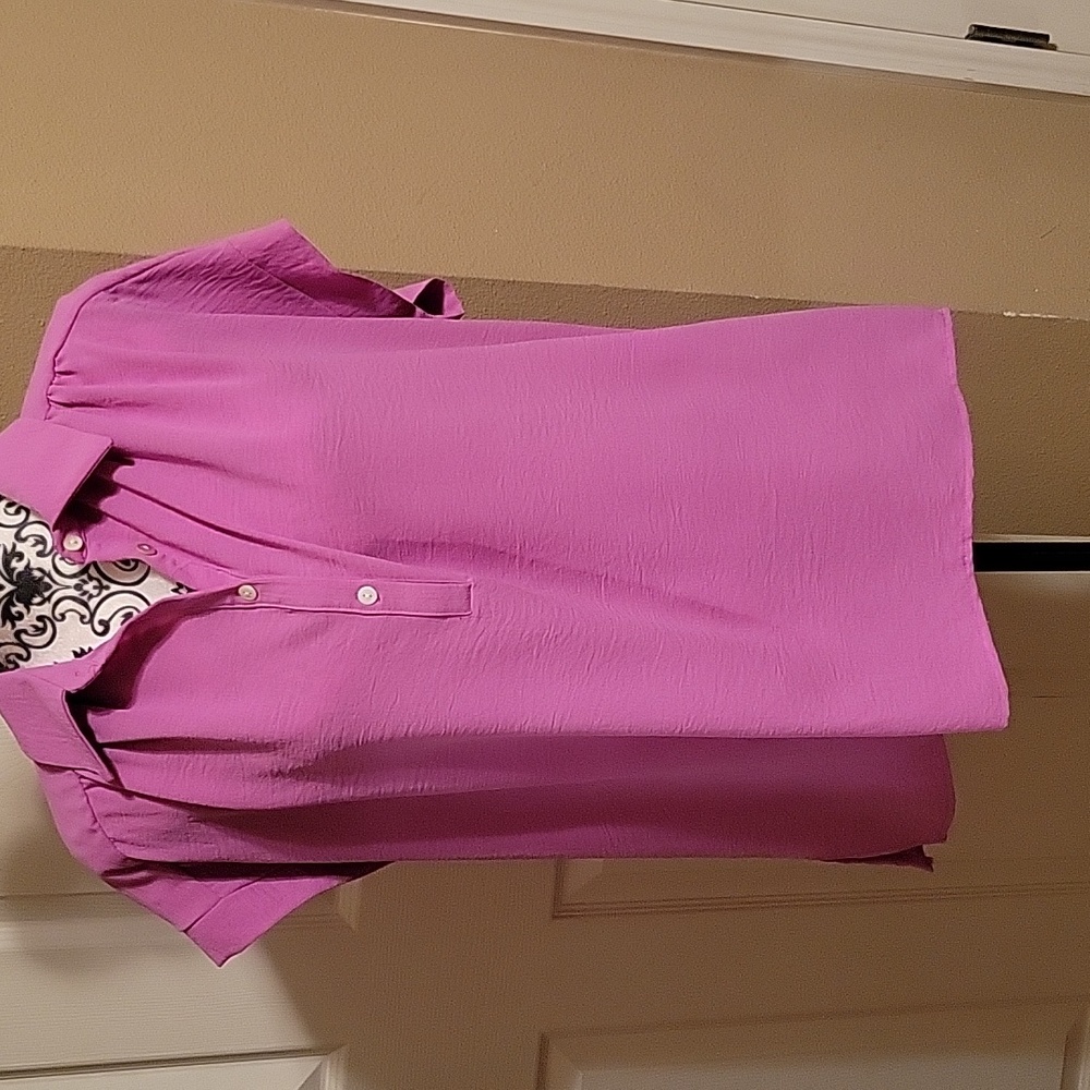 ANDREE BY UNIT Purple Shirt Size Large